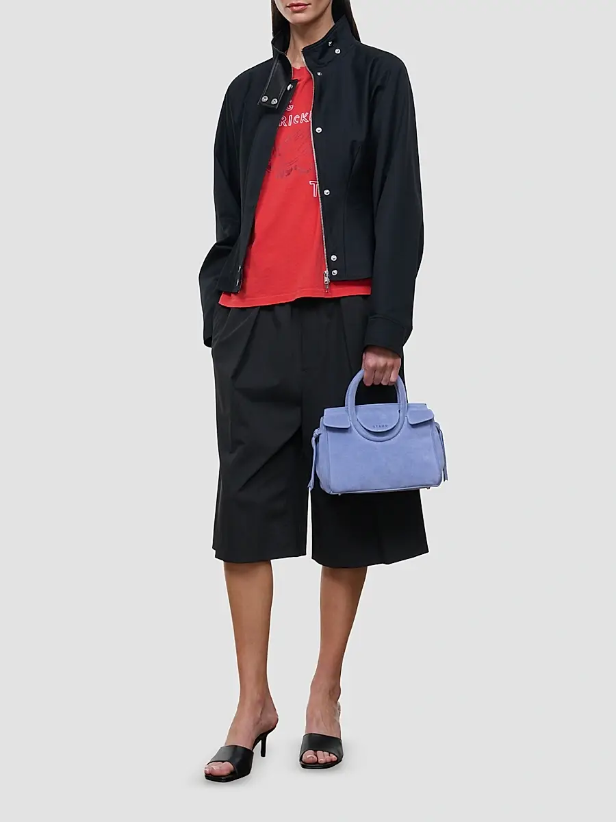 Staud Women's Maude Mini Suede Carryall Bag | Thumbnail 3