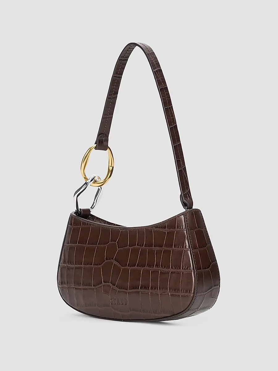 Staud Women's Ollie Croc-Embossed Leather Shoulder Bag | Thumbnail 2 Staud Women's Ollie Croc-Embossed Leather Shoulder Bag | Thumbnail 2