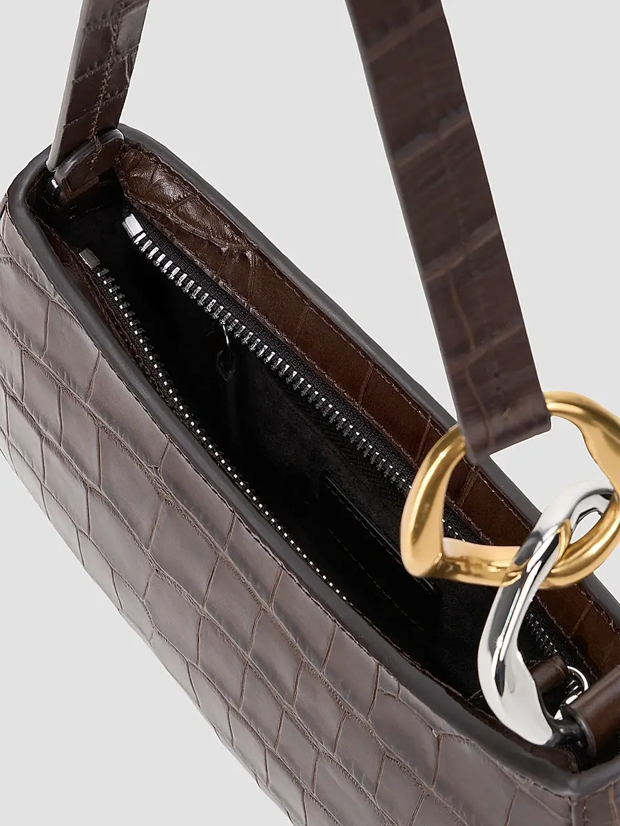 Staud Women's Ollie Croc-Embossed Leather Shoulder Bag | Thumbnail 4 Staud Women's Ollie Croc-Embossed Leather Shoulder Bag | Thumbnail 4