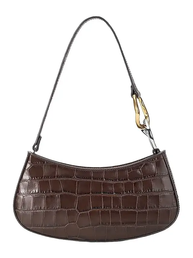 Women's Ollie Croc-Embossed Leather Shoulder Bag Women's Ollie Croc-Embossed Leather Shoulder Bag