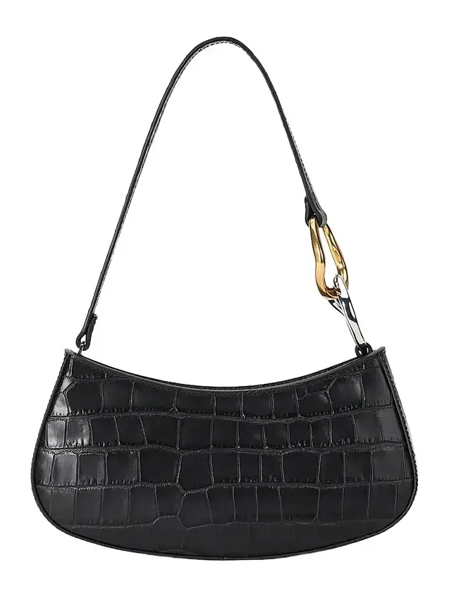 Women's Ollie Croc-Embossed Leather Shoulder Bag Women's Ollie Croc-Embossed Leather Shoulder Bag