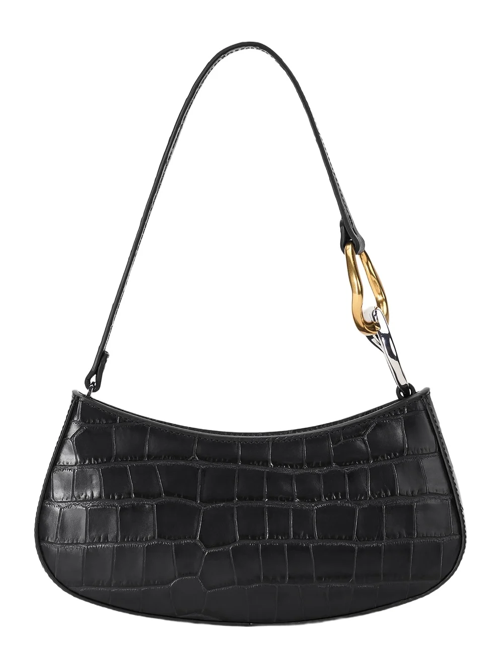 Women's Ollie Croc-Embossed Leather Shoulder Bag Women's Ollie Croc-Embossed Leather Shoulder Bag