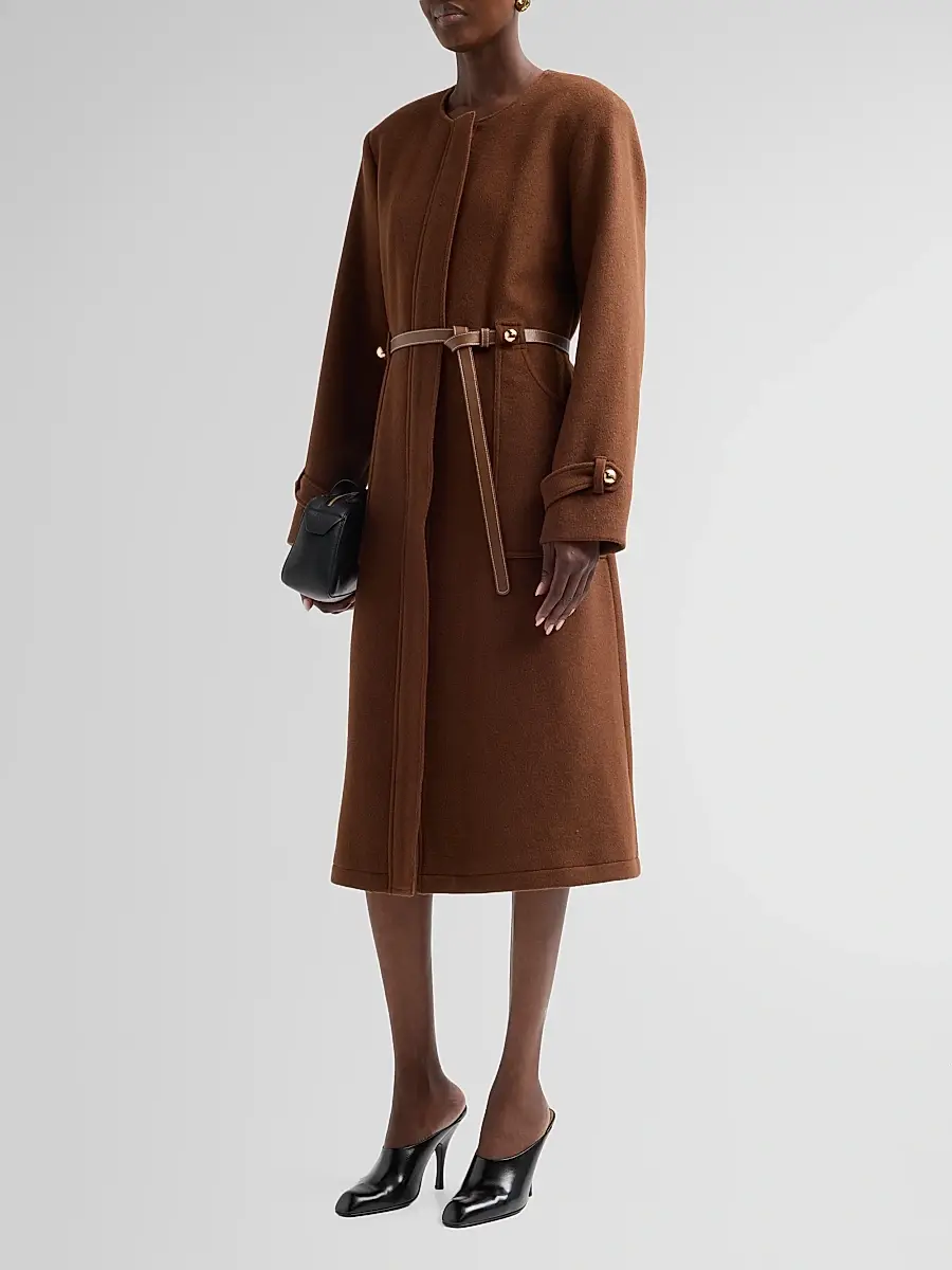Milly Women's Orly Wool-Blend Coat | Thumbnail 4 Milly Women's Orly Wool-Blend Coat | Thumbnail 4