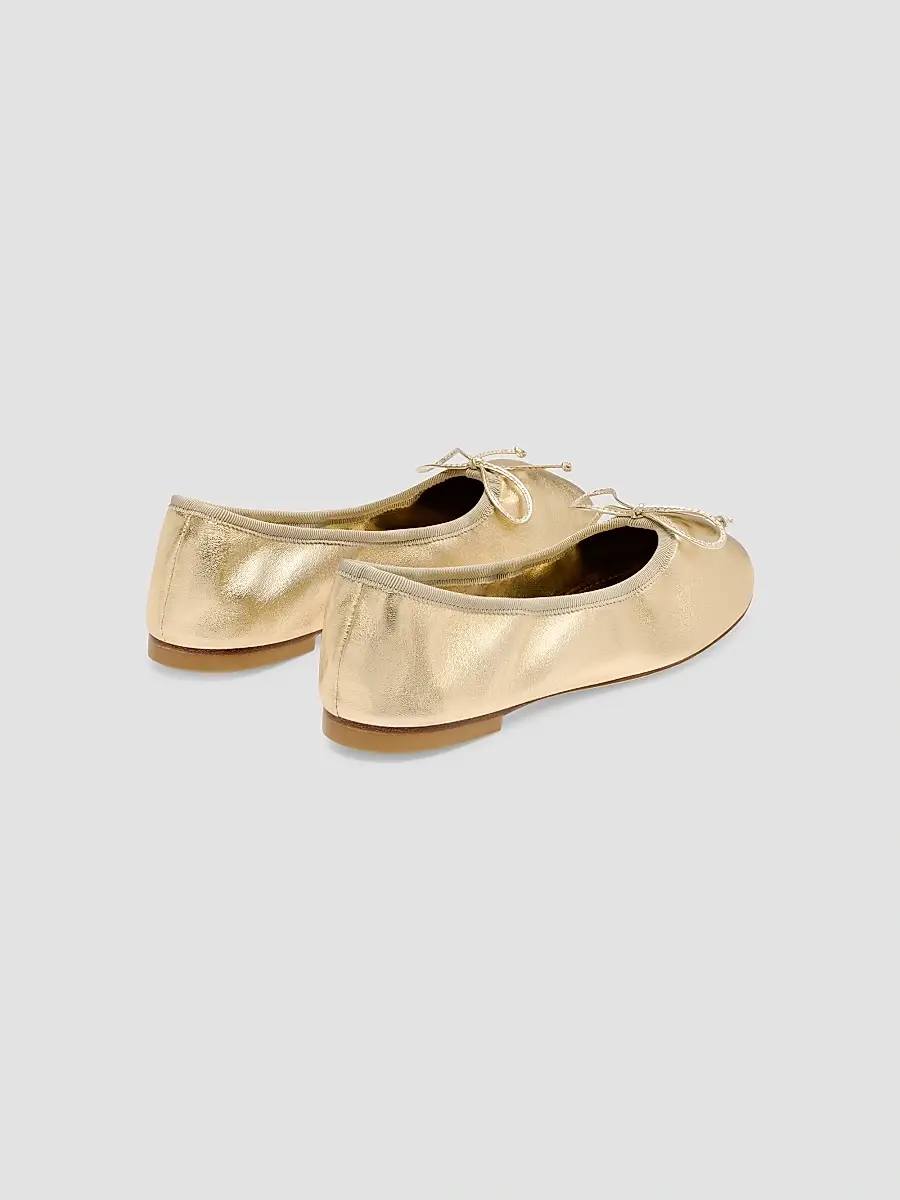 Stuart Weitzman Women's Nia Leather Ballerina Flats | Thumbnail 3 Stuart Weitzman Women's Nia Leather Ballerina Flats | Thumbnail 3