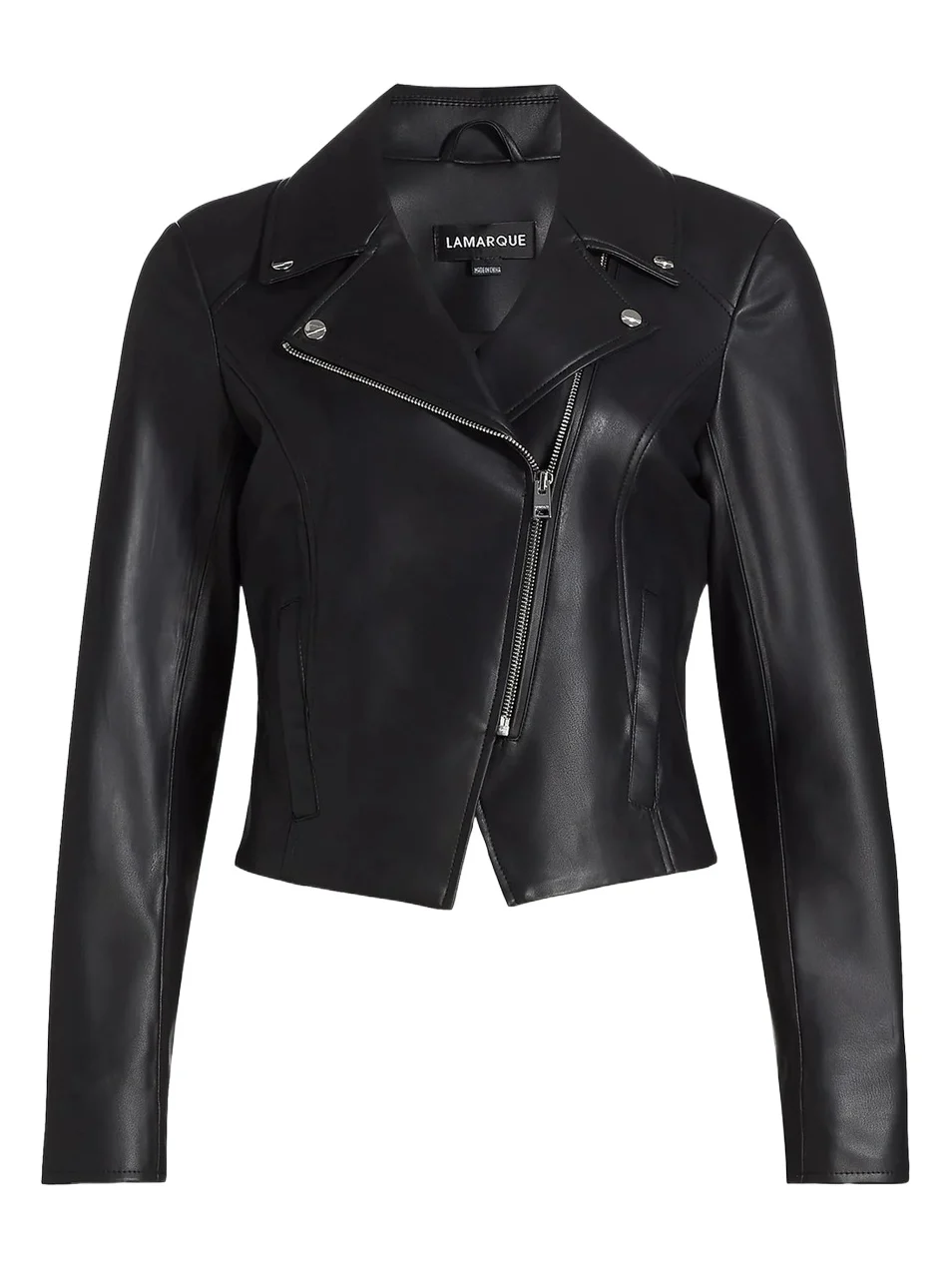 LAMARQUE Women's Pascale Faux Leather Biker Jacket
