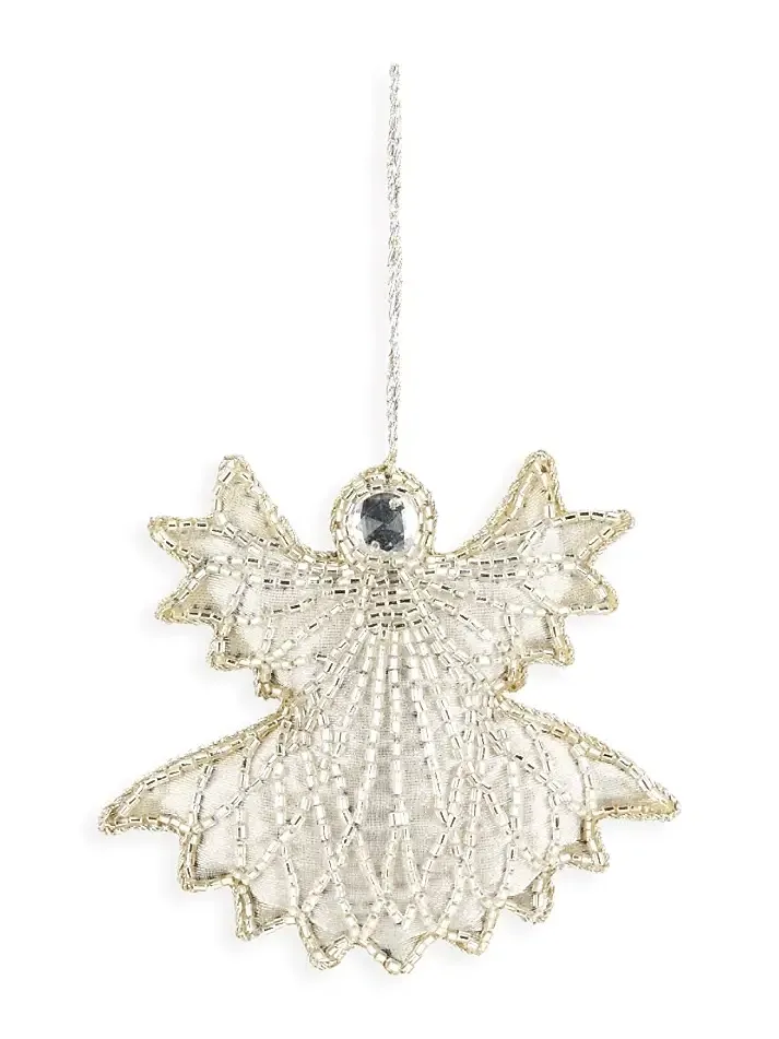 Sudha Pennathur Beaded Angel Ornament