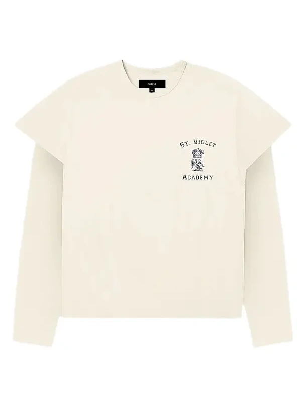 Purple Brand Men's Graphic Layered Long-Sleeve Shirt