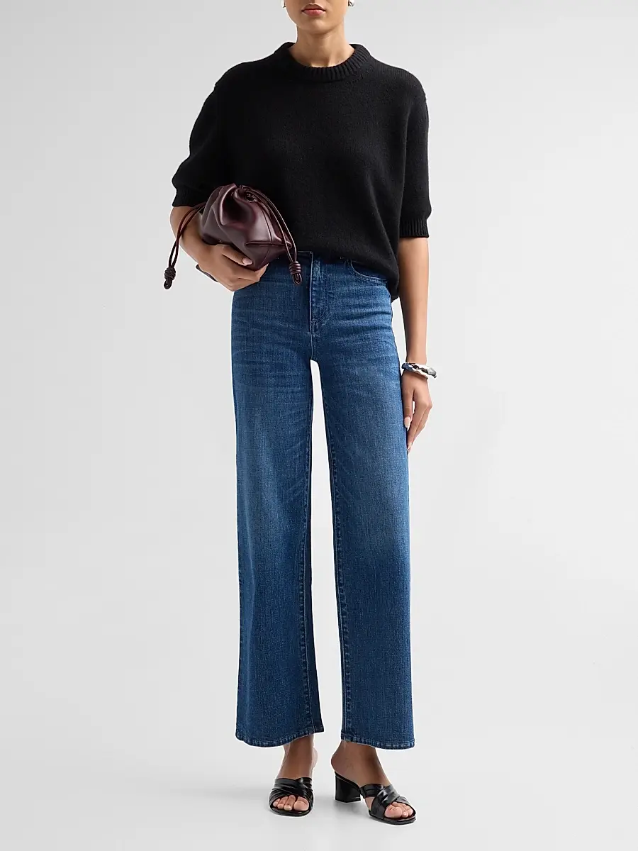 Le Jean Women's Column High-Rise Wide-Leg Jeans | Thumbnail 2 Le Jean Women's Column High-Rise Wide-Leg Jeans | Thumbnail 2