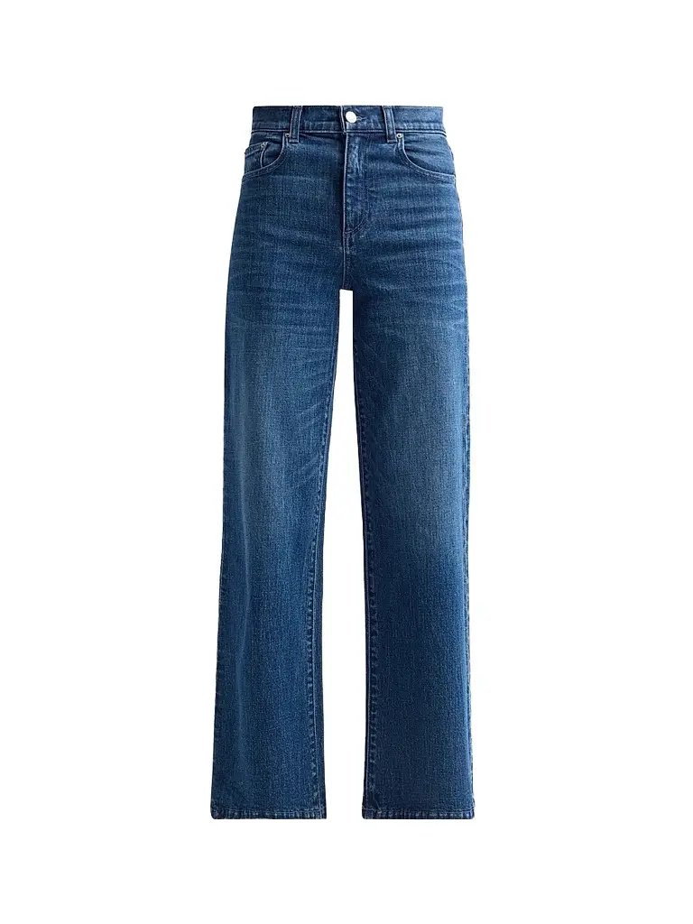 Le Jean Women's Column High-Rise Wide-Leg Jeans