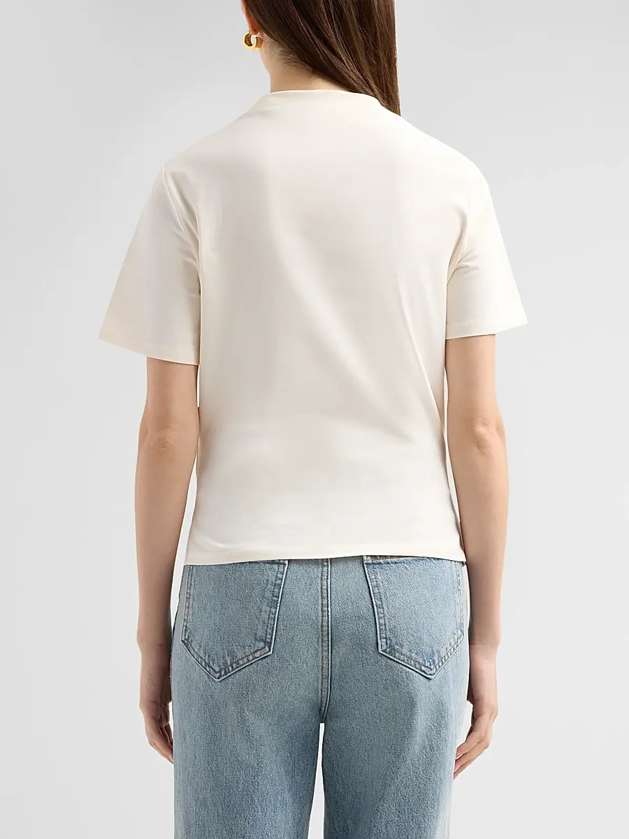 Le Jean Women's Willow Cotton-Blend Draped T-Shirt | Thumbnail 3 Le Jean Women's Willow Cotton-Blend Draped T-Shirt | Thumbnail 3