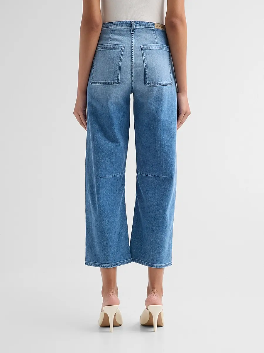 Le Jean Women's Utility Barrel-Leg Crop Jeans | Thumbnail 3 Le Jean Women's Utility Barrel-Leg Crop Jeans | Thumbnail 3