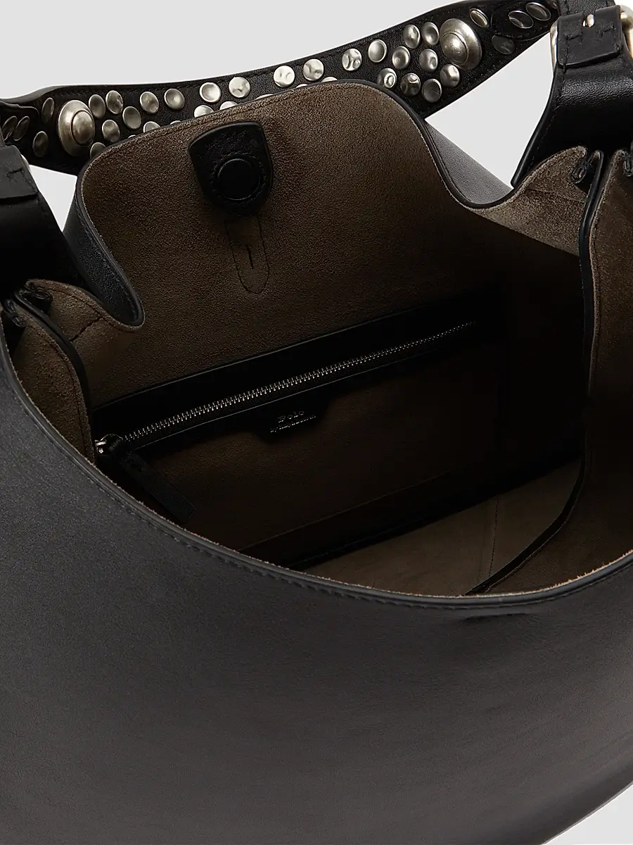 Polo Ralph Lauren Women's Polo ID Studded Leather Shoulder Bag | Thumbnail 6 Polo Ralph Lauren Women's Polo ID Studded Leather Shoulder Bag | Thumbnail 6