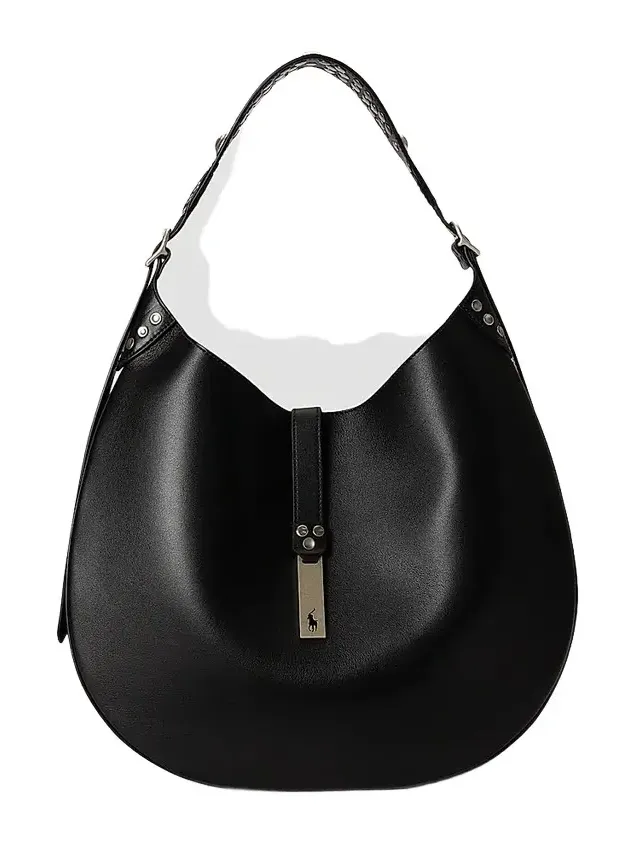 Women's Polo ID Studded Leather Shoulder Bag