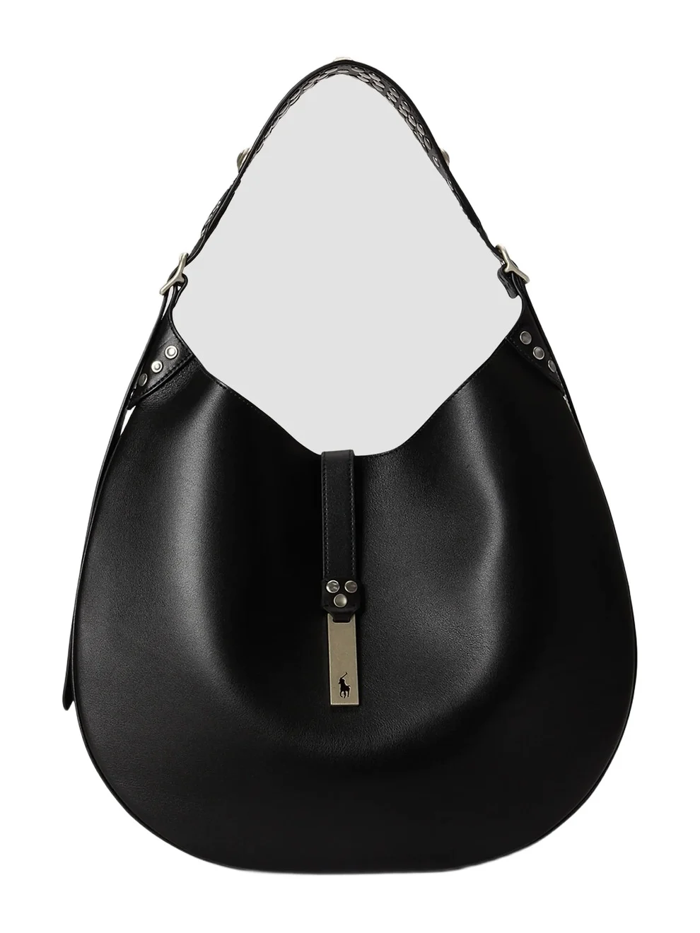 Women's Polo ID Studded Leather Shoulder Bag Women's Polo ID Studded Leather Shoulder Bag