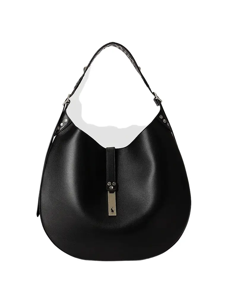 Polo Ralph Lauren Women's Polo ID Studded Leather Shoulder Bag