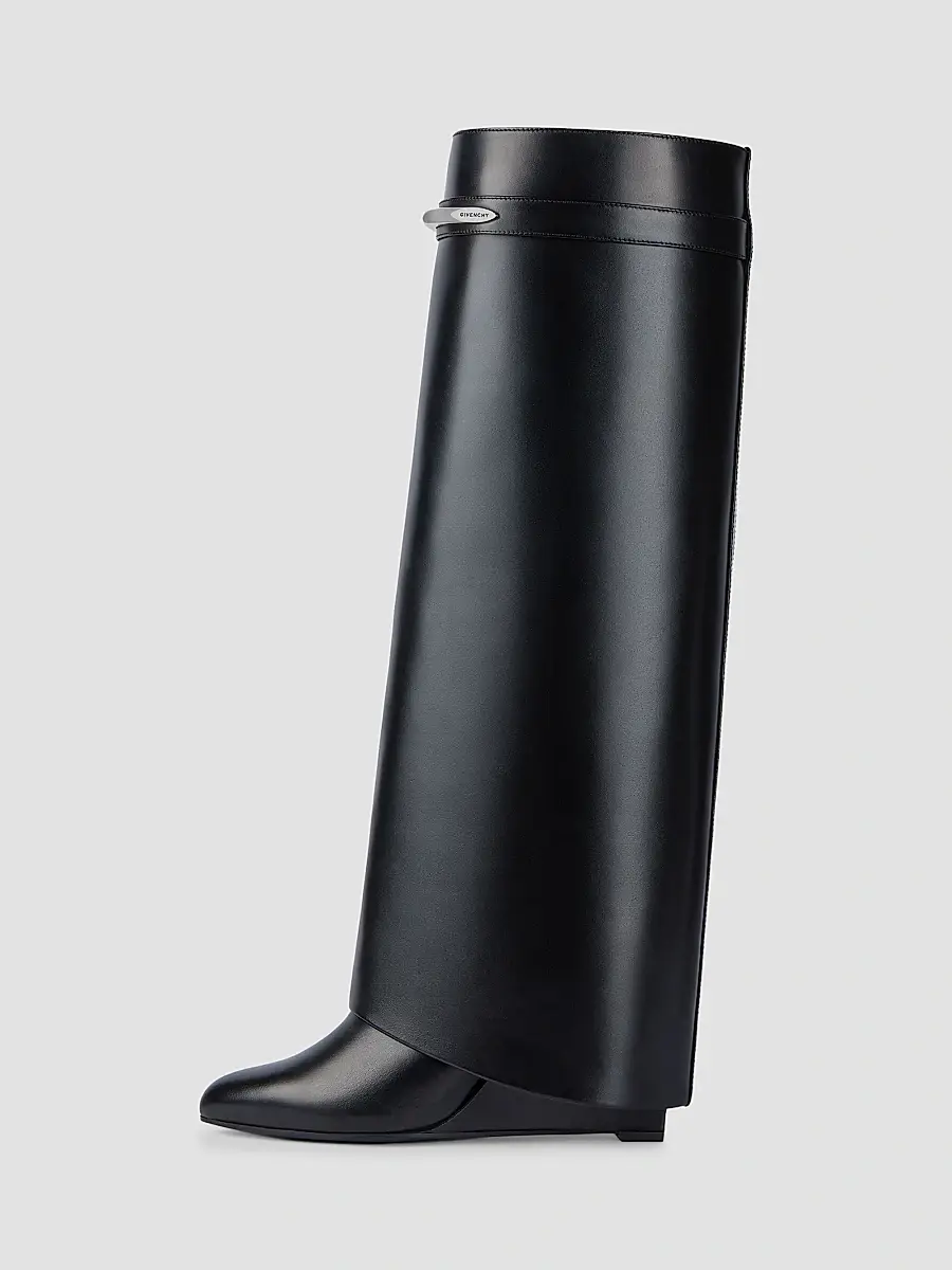 Givenchy Women's Shark Boots in Leather - Black Silvery | Thumbnail 3 Givenchy Women's Shark Boots in Leather - Black Silvery | Thumbnail 3