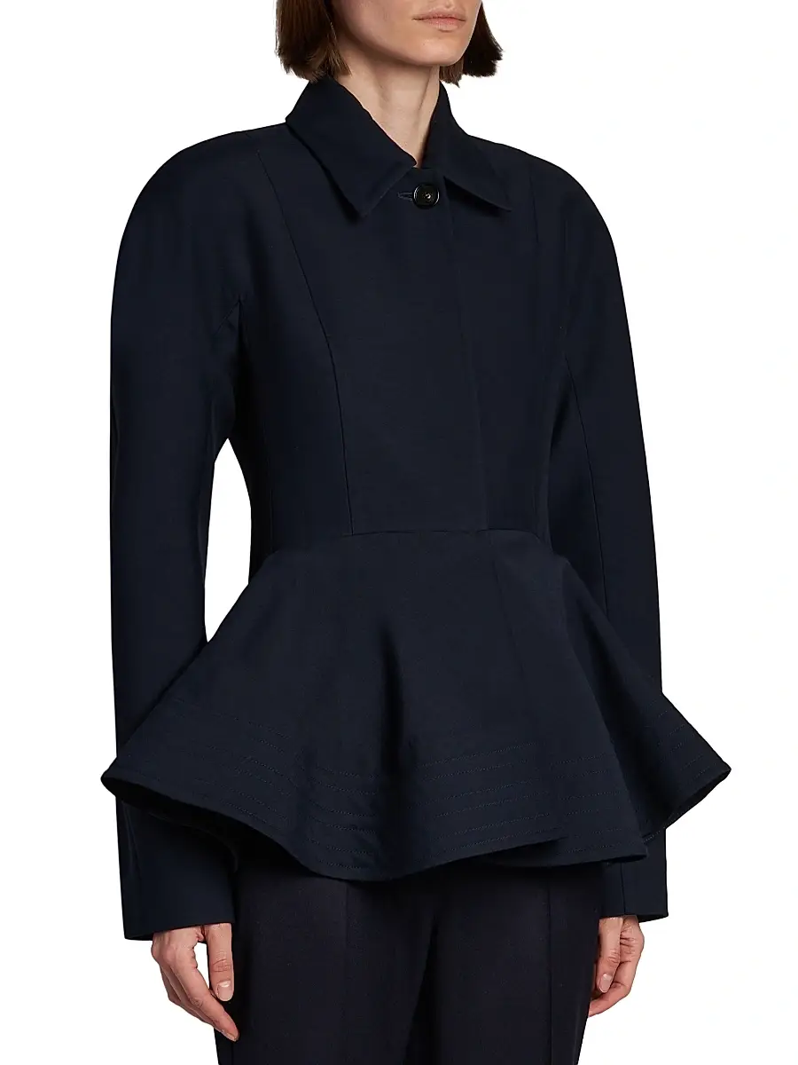 Stella McCartney Women's Wool-Blend Peplum Jacket | Thumbnail 4 Stella McCartney Women's Wool-Blend Peplum Jacket | Thumbnail 4
