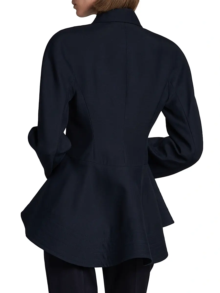 Stella McCartney Women's Wool-Blend Peplum Jacket | Thumbnail 5 Stella McCartney Women's Wool-Blend Peplum Jacket | Thumbnail 5