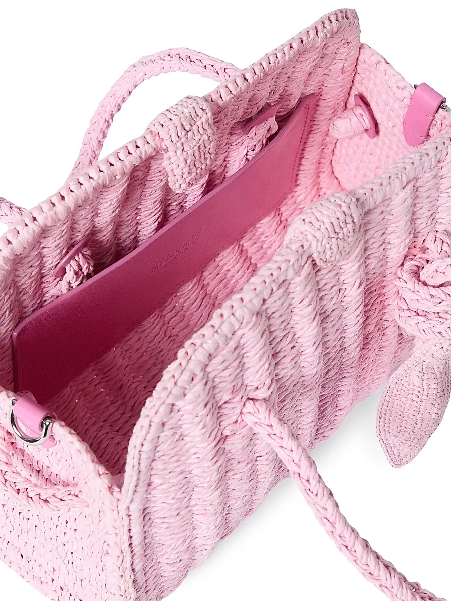Jacquemus Women's Le Petit Turismo Raffia Bowler | Thumbnail 2