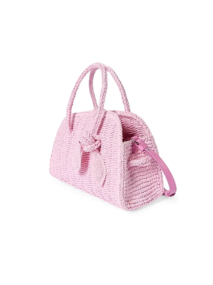 Jacquemus Women's Le Petit Turismo Raffia Bowler | Thumbnail 3