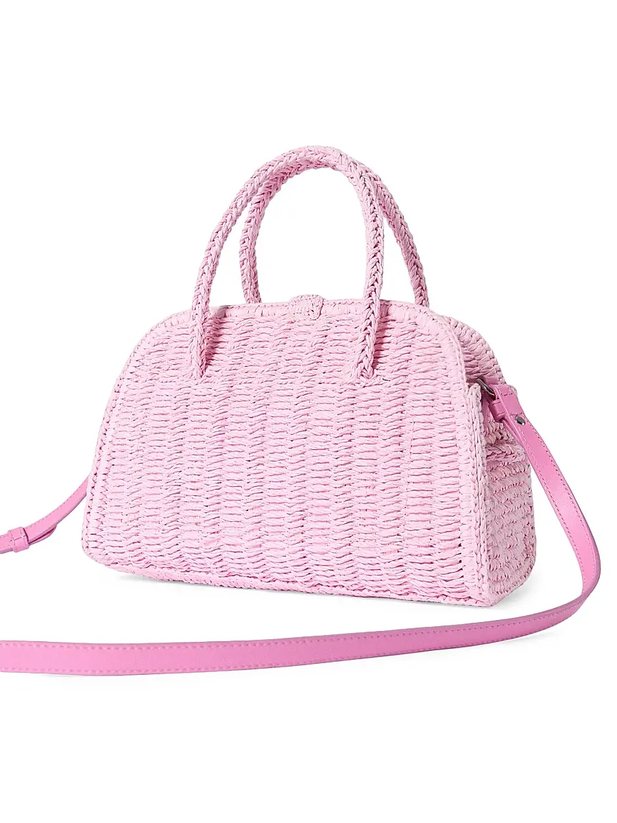 Jacquemus Women's Le Petit Turismo Raffia Bowler | Thumbnail 4