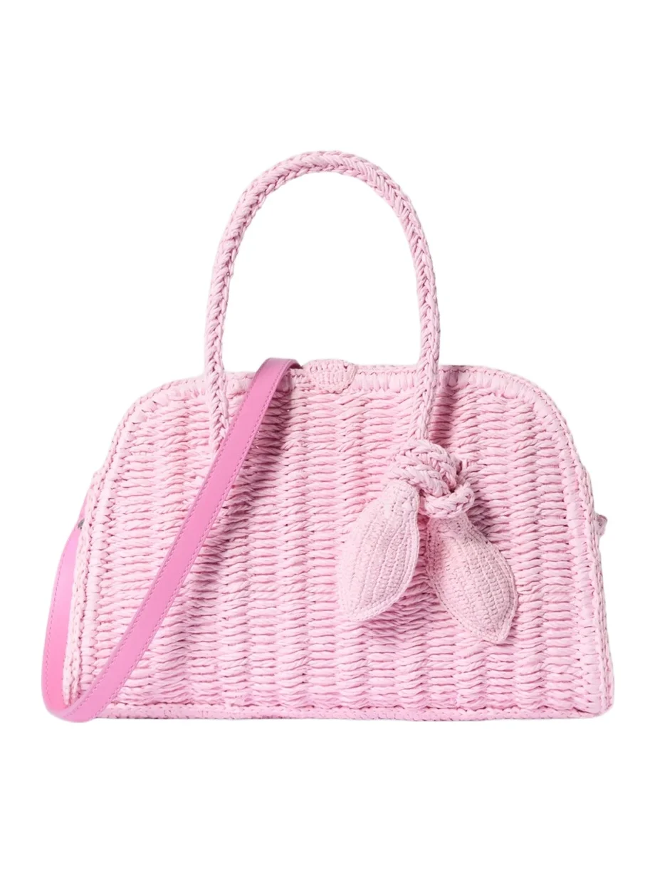Jacquemus Women's Le Petit Turismo Raffia Bowler