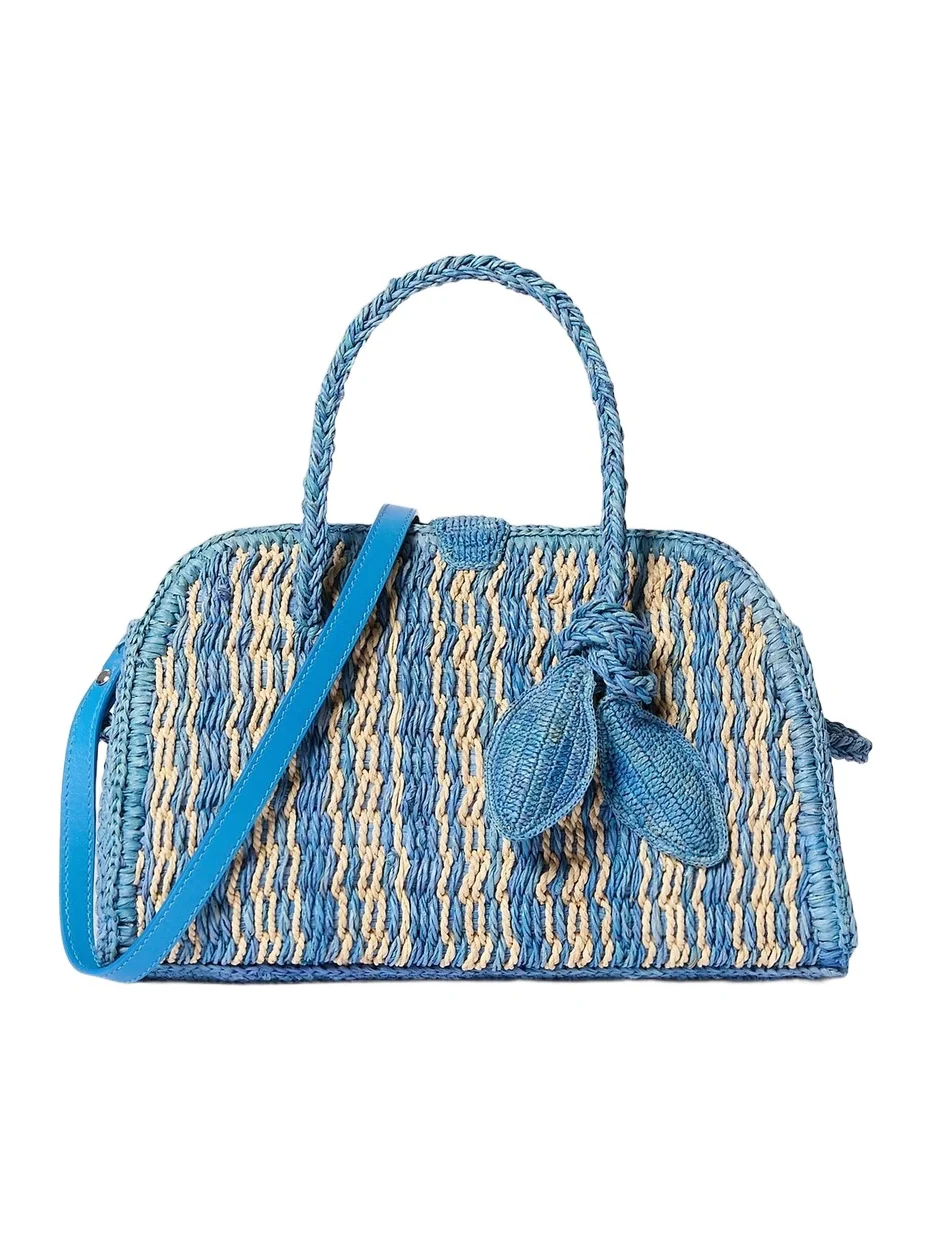 Jacquemus Women's Le Petit Turismo Raffia Tote Bag