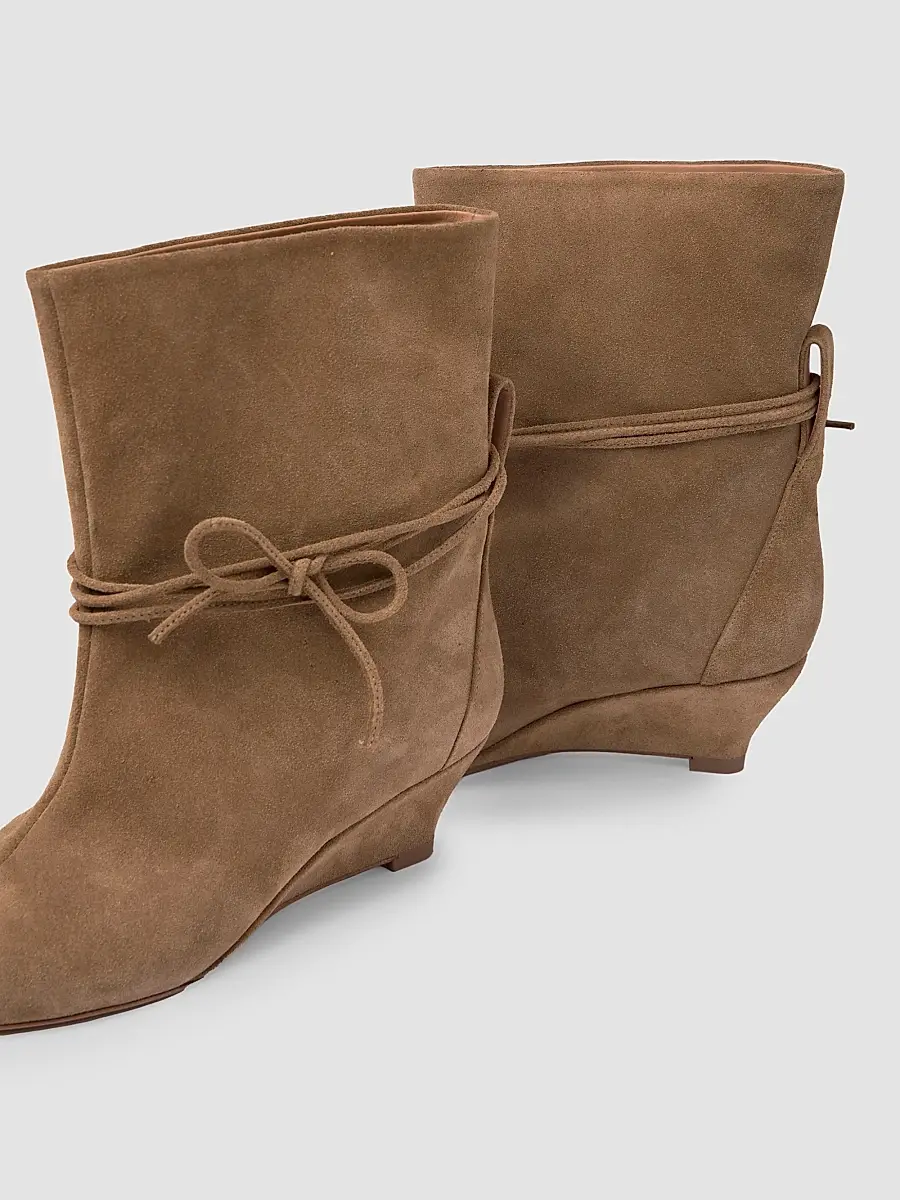Odissì Women's Gemma Suede Wedge Boots | Thumbnail 4