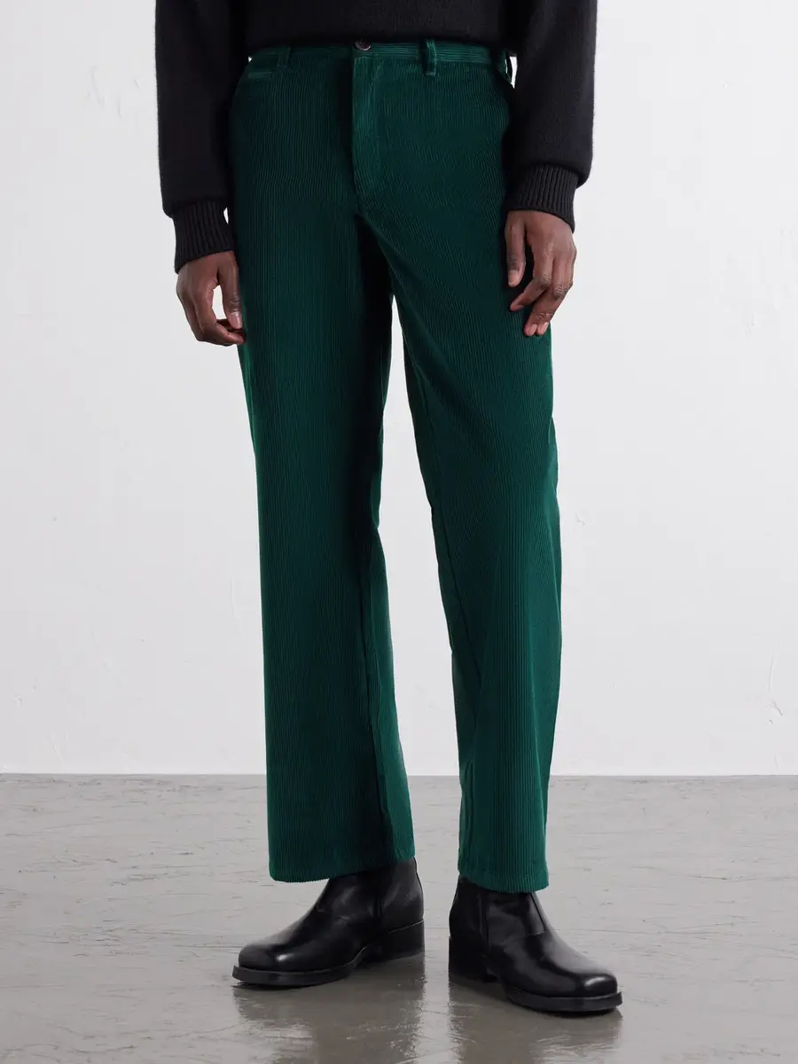 Portuguese Flannel Straight-Leg Cotton-Corduroy Trousers - Men | Thumbnail 3