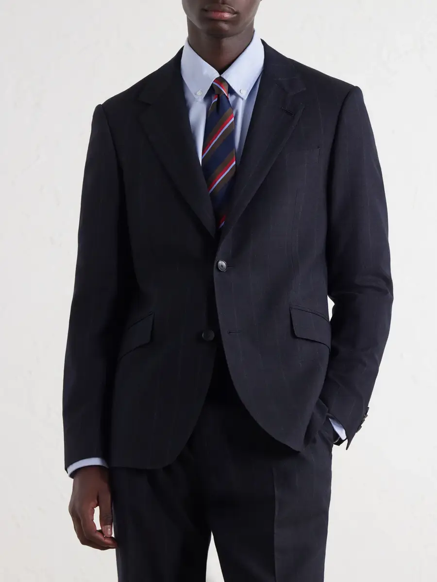 MR P. Slim-Fit Pinstriped Wool-Fresco Blazer - Men | Thumbnail 3 MR P. Slim-Fit Pinstriped Wool-Fresco Blazer - Men | Thumbnail 3