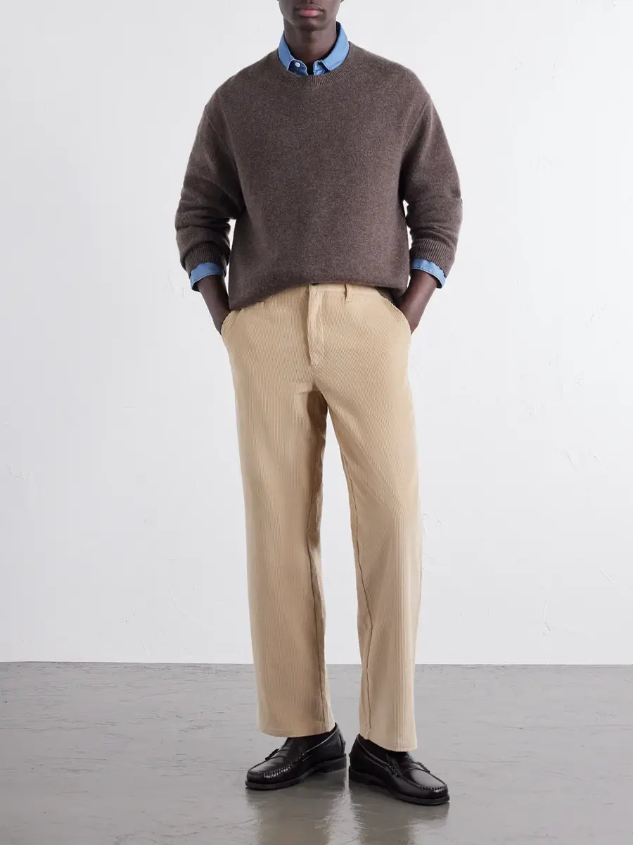 Portuguese Flannel Straight-Leg Cotton-Corduroy Trousers - Men | Thumbnail 2
