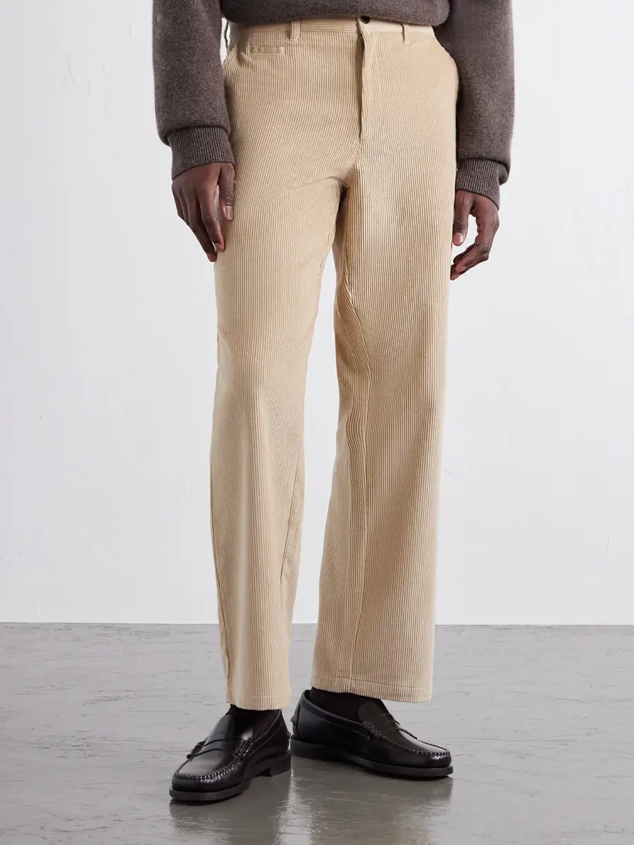 Portuguese Flannel Straight-Leg Cotton-Corduroy Trousers - Men | Thumbnail 3