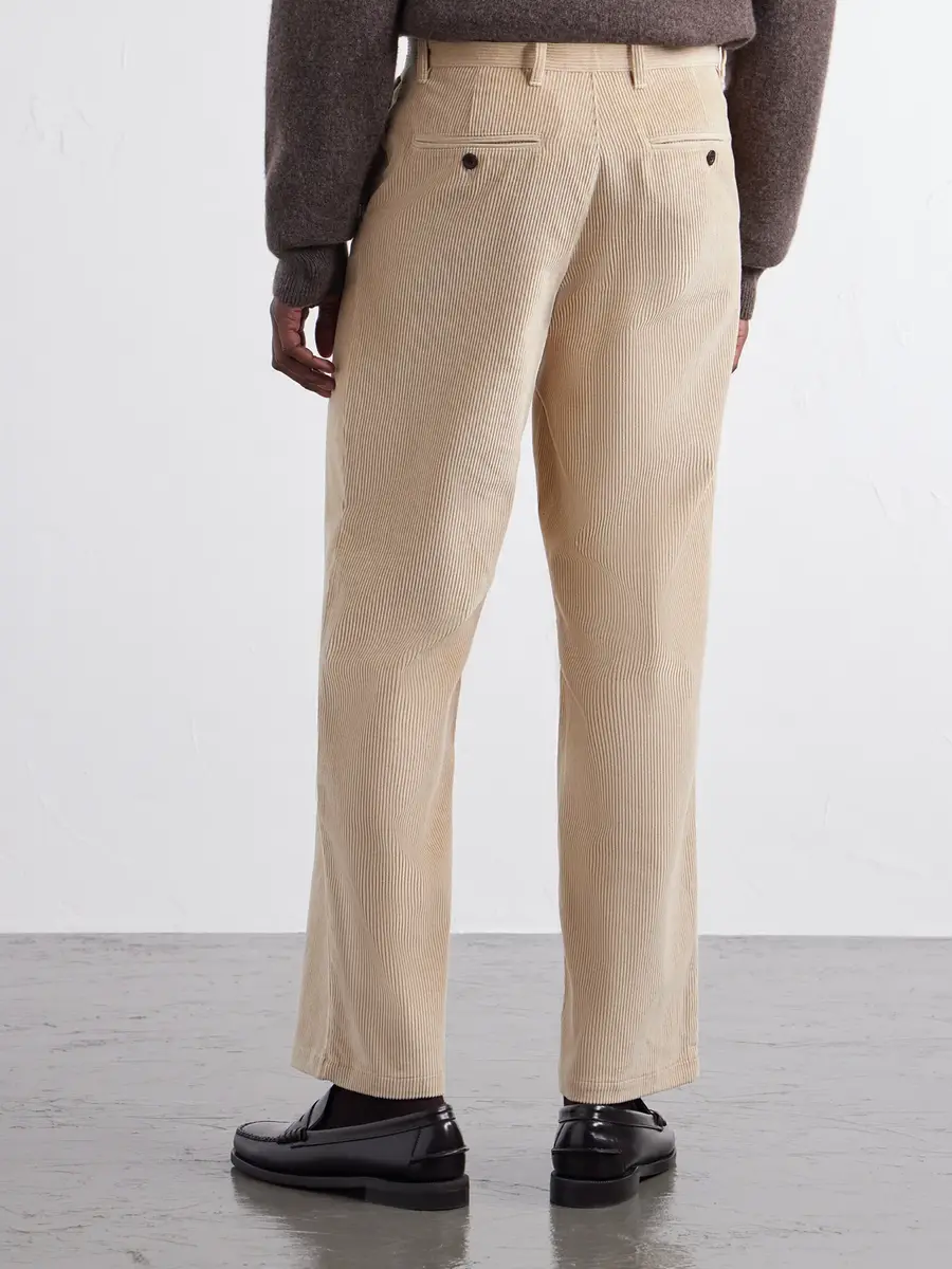 Portuguese Flannel Straight-Leg Cotton-Corduroy Trousers - Men | Thumbnail 4
