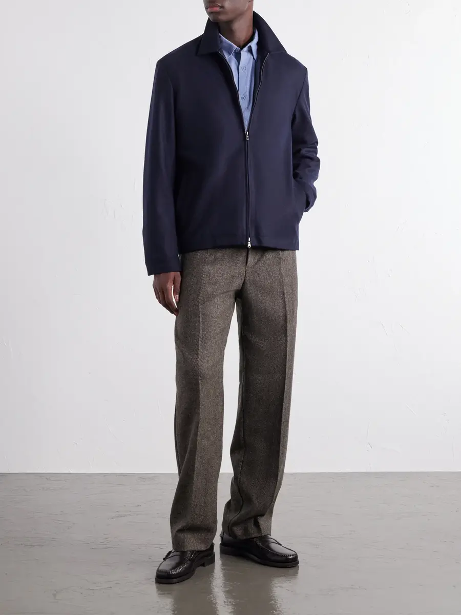 Sunspel Boiled Wool Bomber Jacket - Men | Thumbnail 2