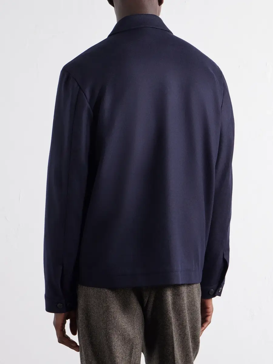 Sunspel Boiled Wool Bomber Jacket - Men | Thumbnail 4