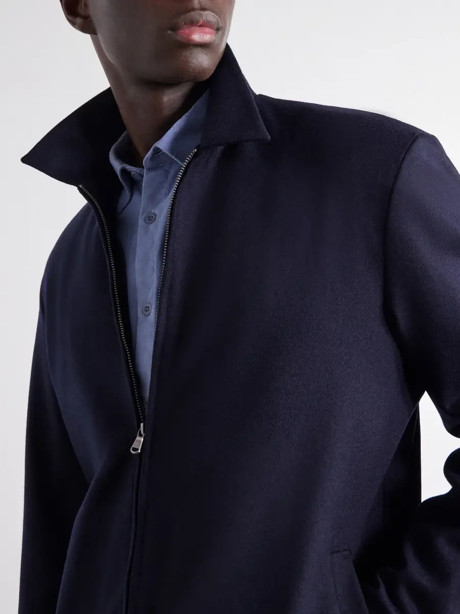 Sunspel Boiled Wool Bomber Jacket - Men | Thumbnail 5