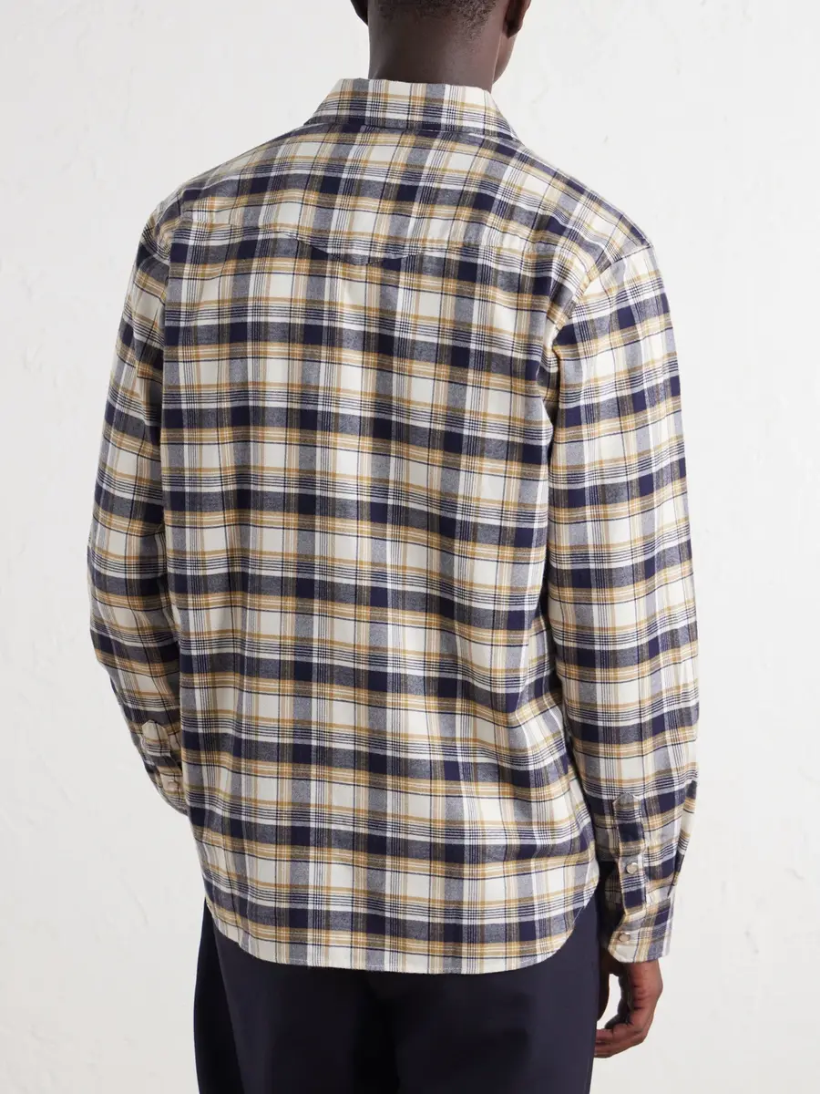 MR P. Western Checked Organic Cotton Shirt - Men | Thumbnail 4
