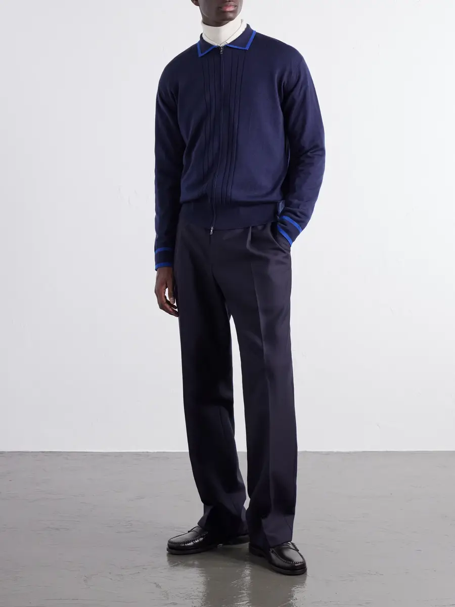John Smedley Albie Merino Wool Zip-Up Cardigan - Men | Thumbnail 2 John Smedley Albie Merino Wool Zip-Up Cardigan - Men | Thumbnail 2
