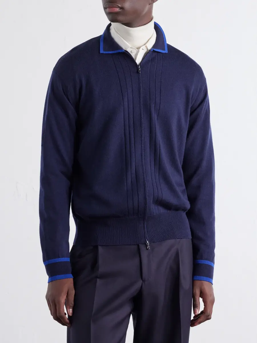 John Smedley Albie Merino Wool Zip-Up Cardigan - Men | Thumbnail 3 John Smedley Albie Merino Wool Zip-Up Cardigan - Men | Thumbnail 3