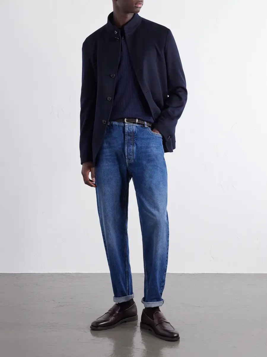Zegna Il Conte Cashmere Brushed Coat - Men | Thumbnail 2