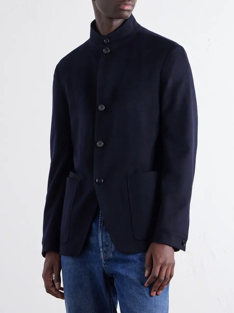 Zegna Il Conte Cashmere Brushed Coat - Men | Thumbnail 3