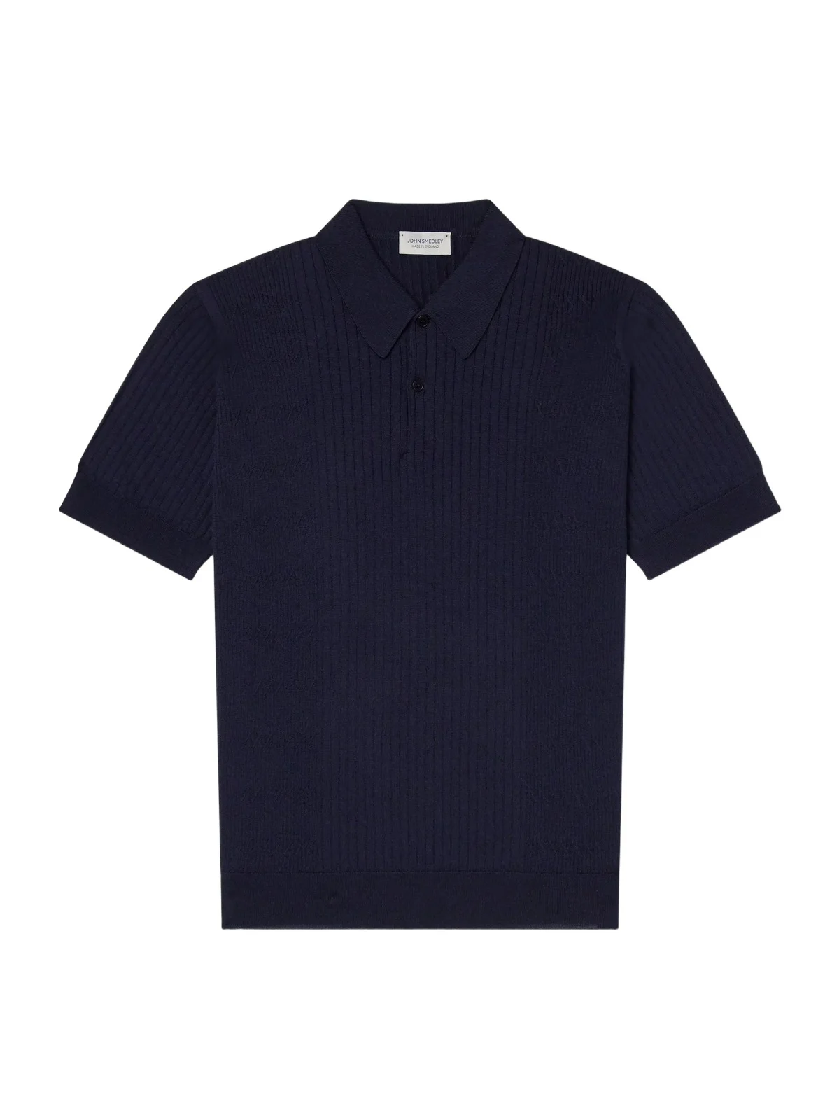 John Smedley Croall Ribbed Merino Wool Polo Shirt - Men
