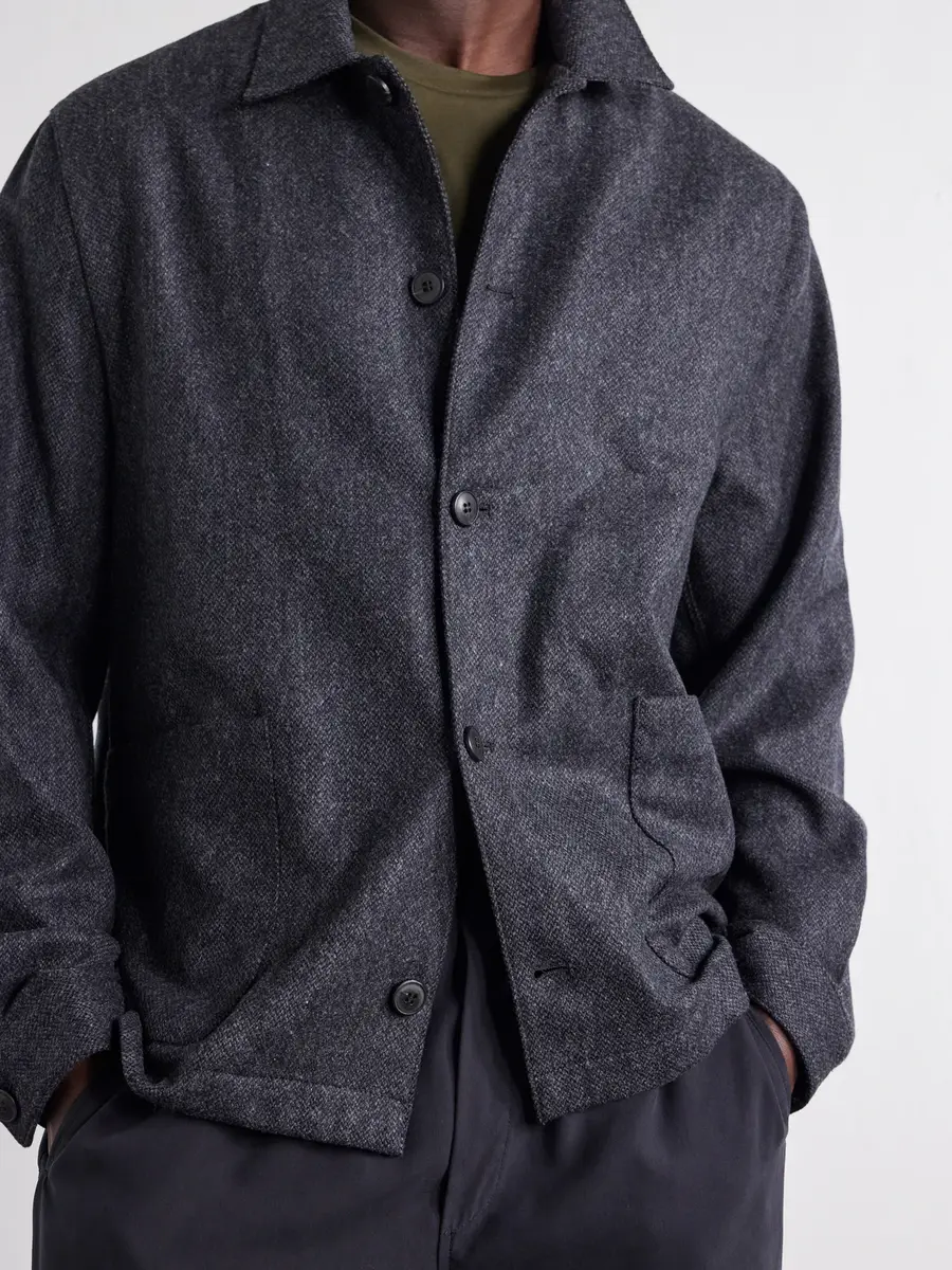 Sunspel Wool-Twill Jacket - Men | Thumbnail 5 Sunspel Wool-Twill Jacket - Men | Thumbnail 5