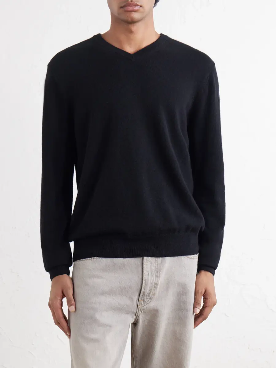 Sunspel Cashmere Sweater - Men | Thumbnail 3 Sunspel Cashmere Sweater - Men | Thumbnail 3