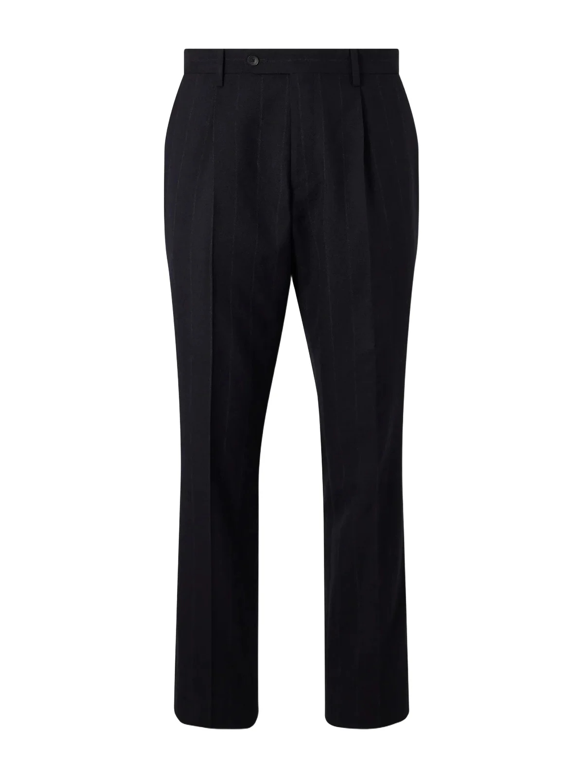 Straight-Leg Pinstriped Wool Suit Trousers - Men