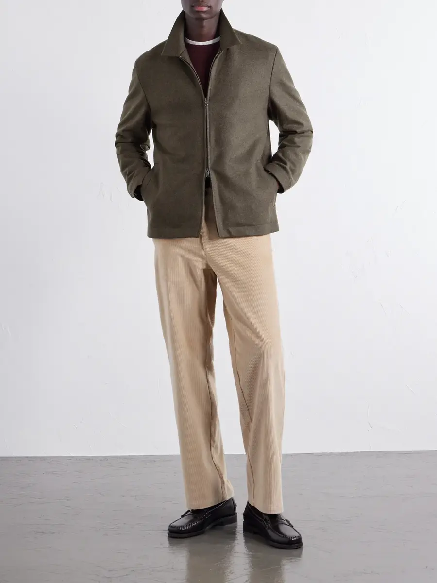 Sunspel Boiled Wool Bomber Jacket - Men | Thumbnail 2