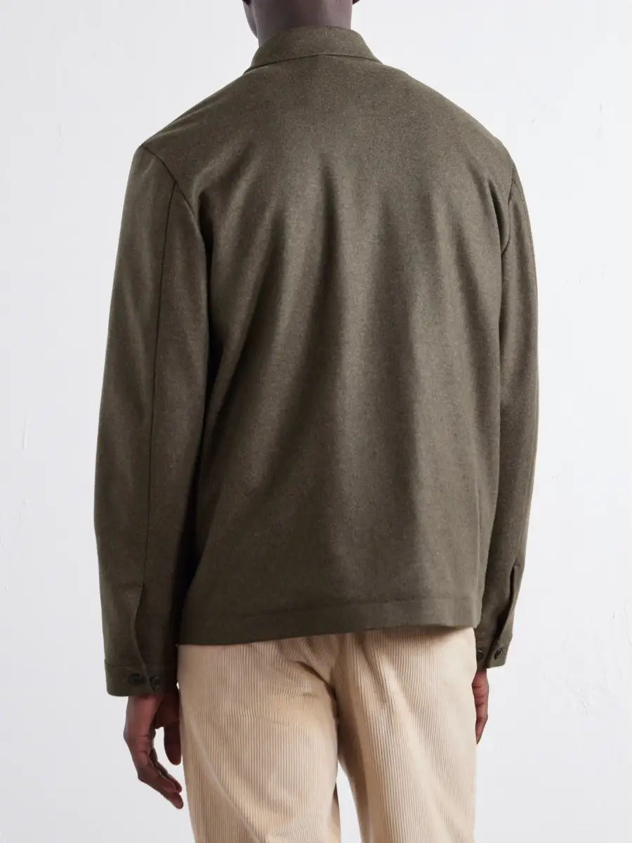 Sunspel Boiled Wool Bomber Jacket - Men | Thumbnail 4