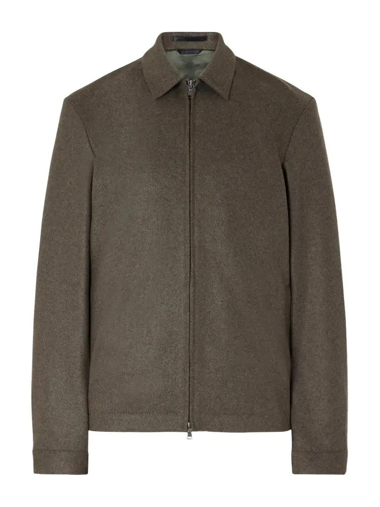 Sunspel Boiled Wool Bomber Jacket - Men