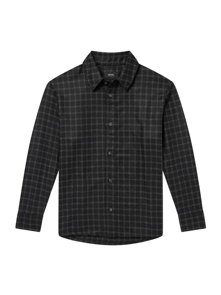 A.P.C. Bobby Checked Wool-Blend Twill Shirt - Men | Image 1 A.P.C. Bobby Checked Wool-Blend Twill Shirt - Men | Image 1
