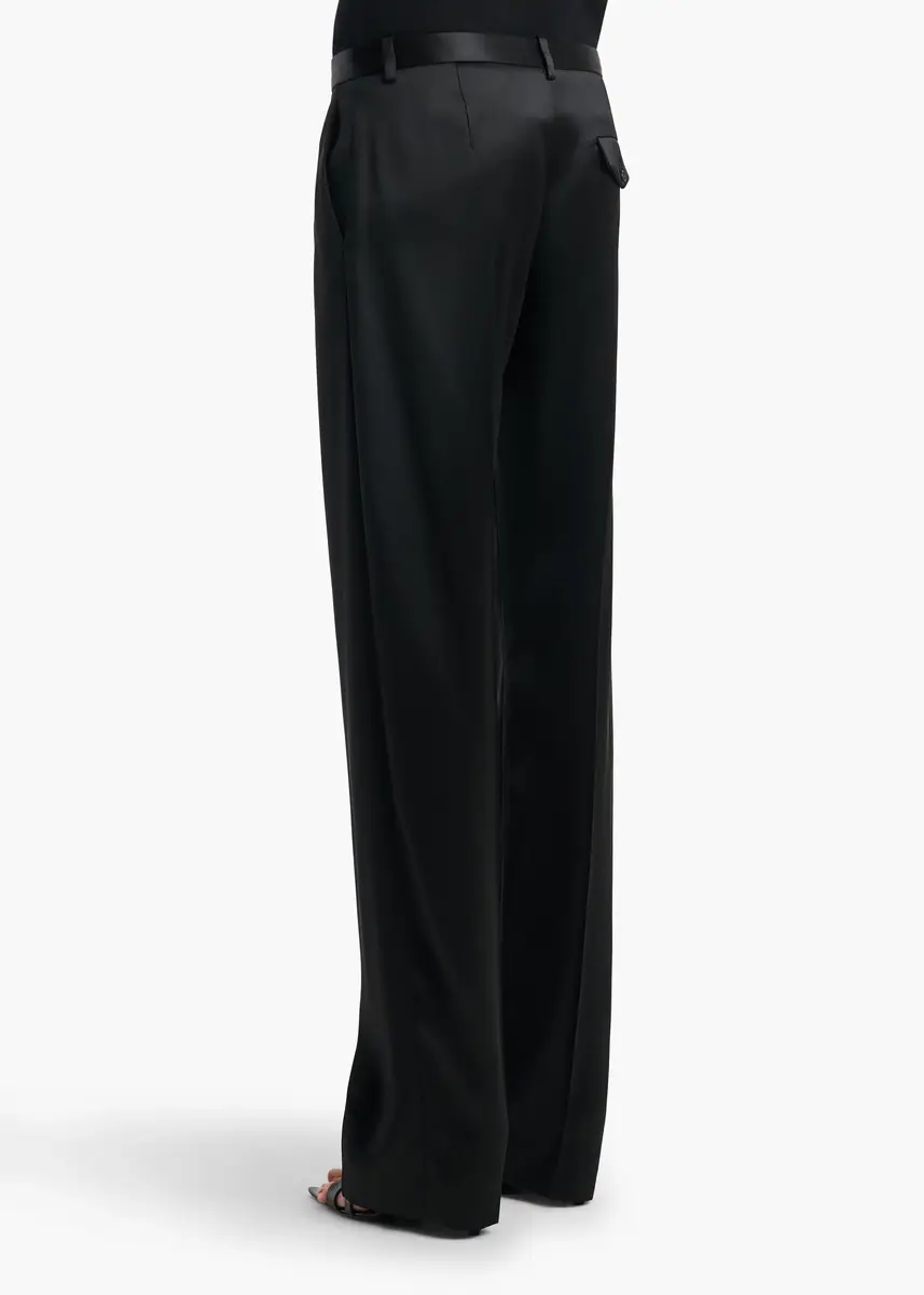 Khaite Hunter Pant In Black Satin | Thumbnail 4 Khaite Hunter Pant In Black Satin | Thumbnail 4